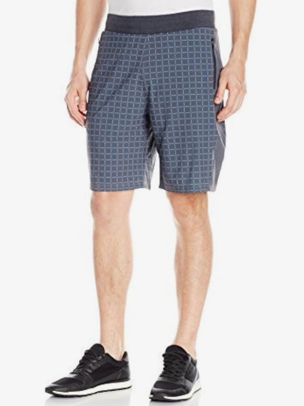 NWT XL Tasc Performance Men's Athletic Grid-Print Shorts